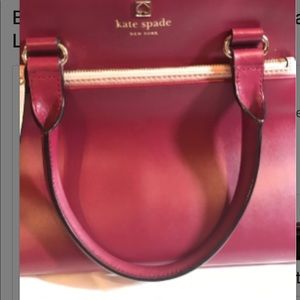 Kate Spade Burgundy and Pink Leather Purse